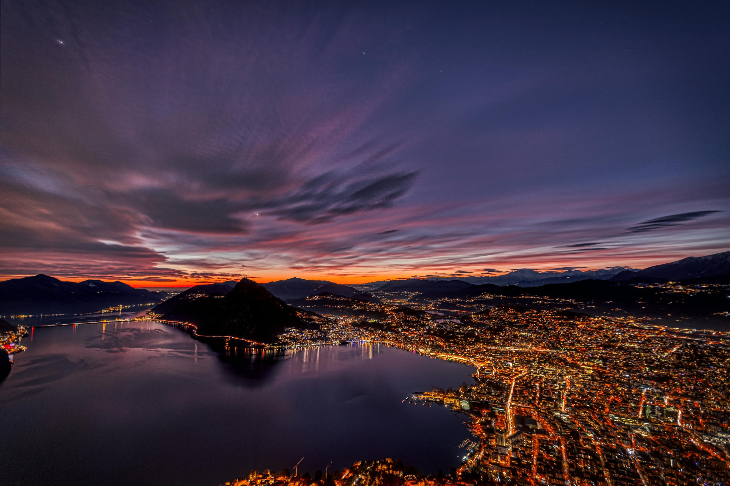 Lugano lakeside promenade Switzerland luxury road trip private chauffeur Italian Riviera Lugano Lake Switzerland Private Chauffeur Luxury