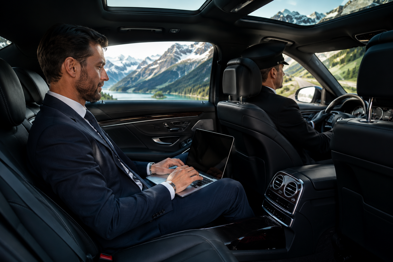 private luxury transport service in Switzerland